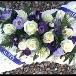 ####pillow with full posy And personalised ribbon 15” £60. 18