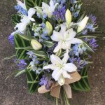 ### Large luxury Oriental lily sheaf in blue and white £80