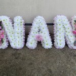 ###NAN with ribbon and posies, all colours £105