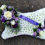 #### Pillow based with posies and personalised ribbon    15