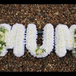 ####MUM with 2 posie posy and ribbon  in all colours) £105