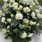 Large Luxury mixed white casket spray £295